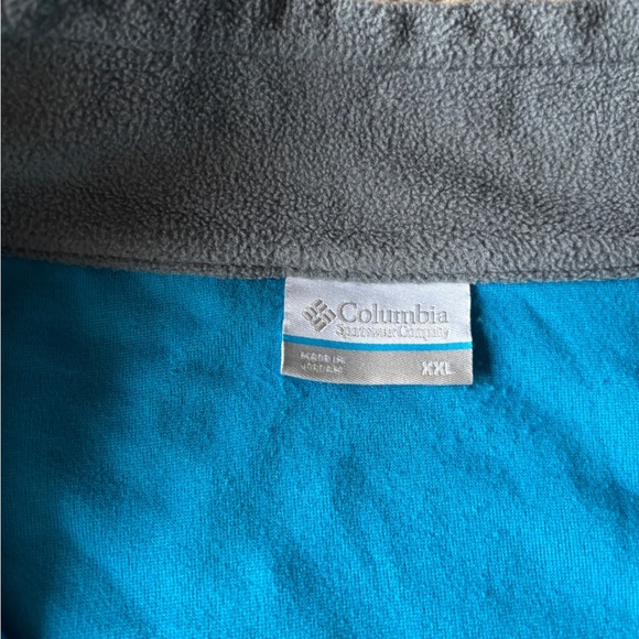 Columbia Womens XXL 1/4 Zip Fleece Pullover‎ Jacket Lightweight Gray Blue - Picture 3 of 6